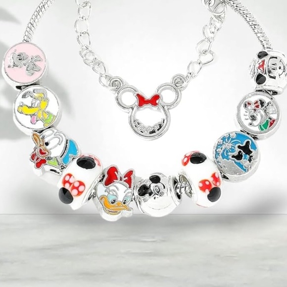 Disney Characters Charm Bracelet 7.9” - Picture 8 of 9